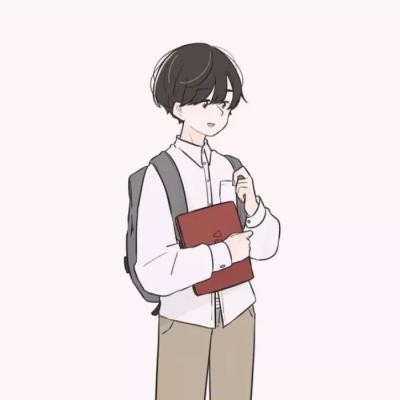 動漫女孩黑白頭像唯美4